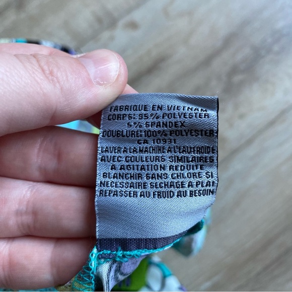 Maggy London for Melanie Lyne dress sleeveless psychedelic flower power size 6 - Picture 7 of 7